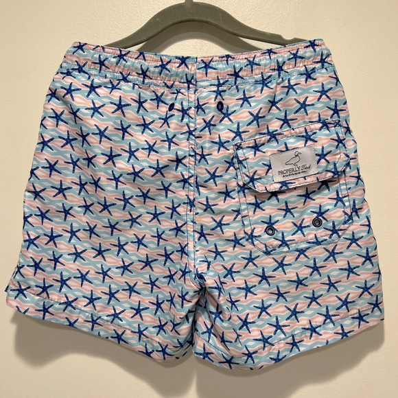 Properly Tied Boys Swim Trunks, Size 7, starfish print - Picture 3 of 3